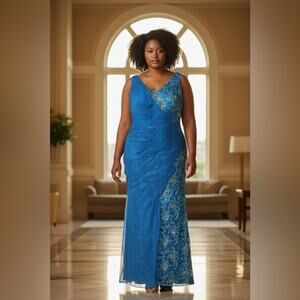 MNM Couture Blue Gown